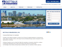 Tablet Screenshot of dettmanproperties.com